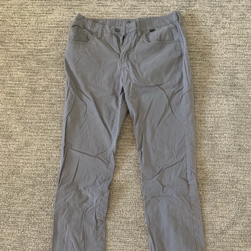 Travis Mathew Pants Gray/ Blue 32x32